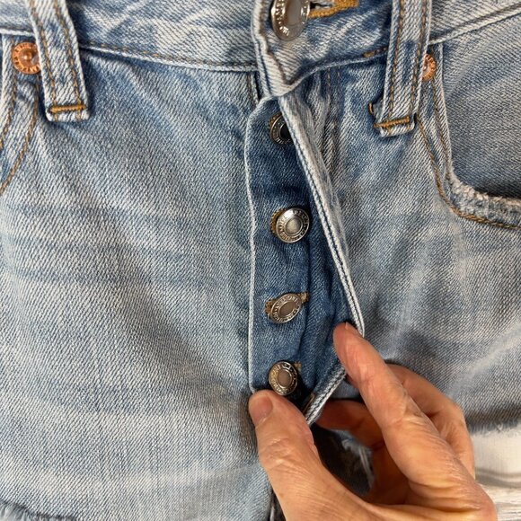 American Eagle Outfitters Shorts SZ 6 Vintage High Rise Distressed Cut Off Vacay - Picture 7 of 15